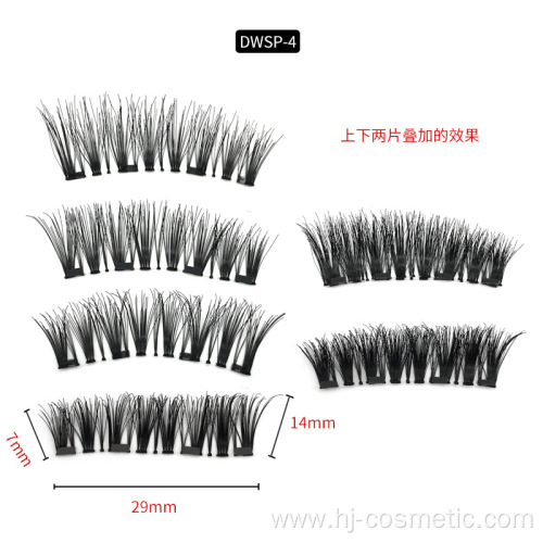 3D Private Label Magic 4 Magnetic Eyelashes supplier